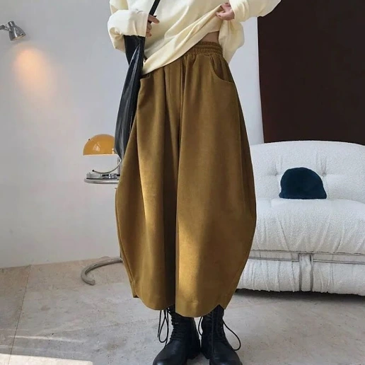 「アンクル丈」ハイウエスト 体型をカバー シンプル 体型を問わず カジュアルパンツ