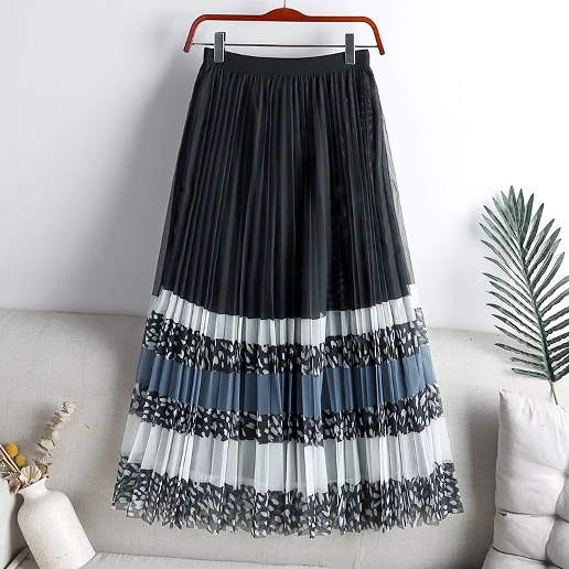 「ハイウエスト」ロング Aライン プリント 配色 大人可愛いAライン 着痩せ効果 フェミニン エレガント 耐久性 スカート