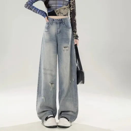 好評発売中 カジュアル ダメージ加工 ファスナー ボタン ポケット付き デニム