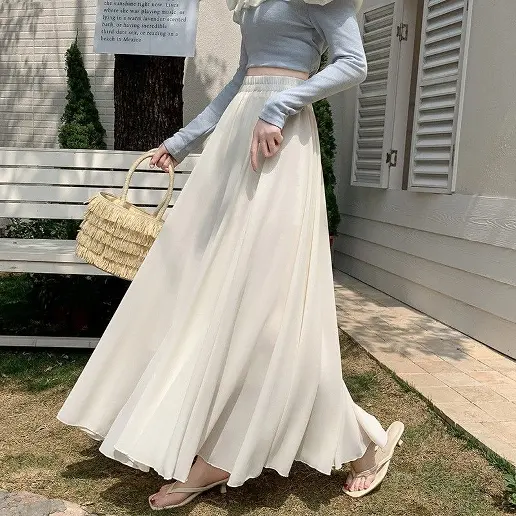 「新品殺到」ボールガウン プリーツ 足首丈 ギャザー 無地 エレガント 通気性良い コーディネート自在 スカート