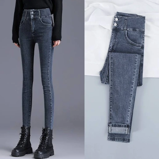 SNSで話題沸騰 無地 デート ロング丈 切り替え デニム