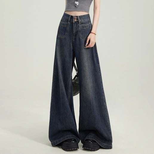 存在感抜群 ロング丈 無地 高く見える コーディネート自在 着痩せ効果 ファッション デニム