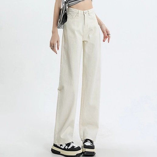 おしゃれ度高め切り替えレギュラー丈 デニム カジュアルパンツ